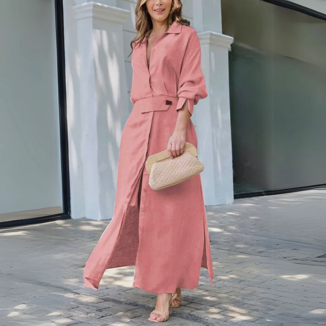 Jeanette™ | Elegantes Maxikleid mit V-Ausschnitt - Image 5