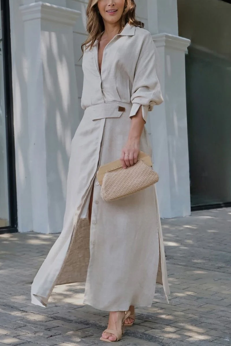 Jeanette | Maxikleid mit V-Ausschnitt - Image 3
