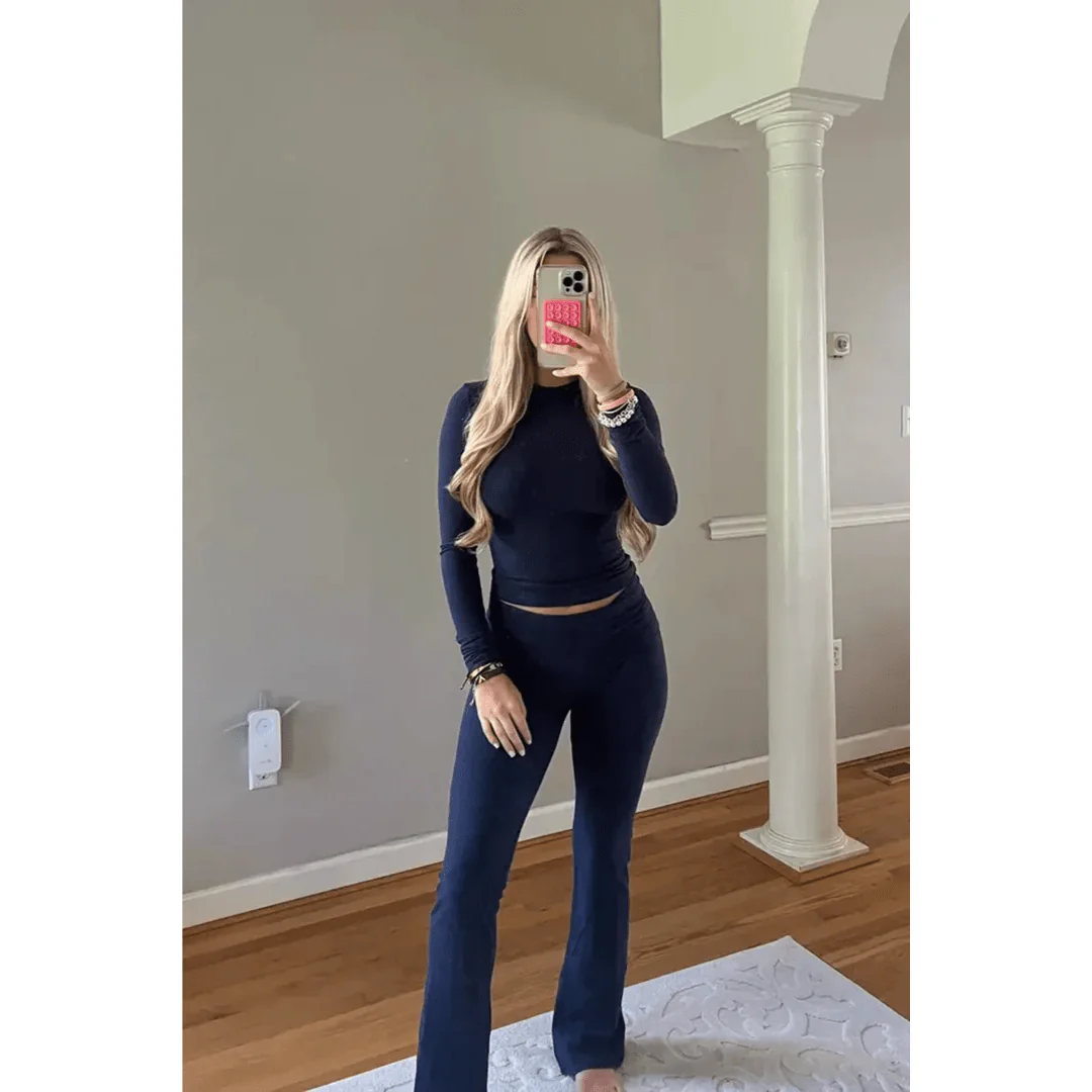 Jennica Slim-Fit Pullover und Hosen Set - Image 2