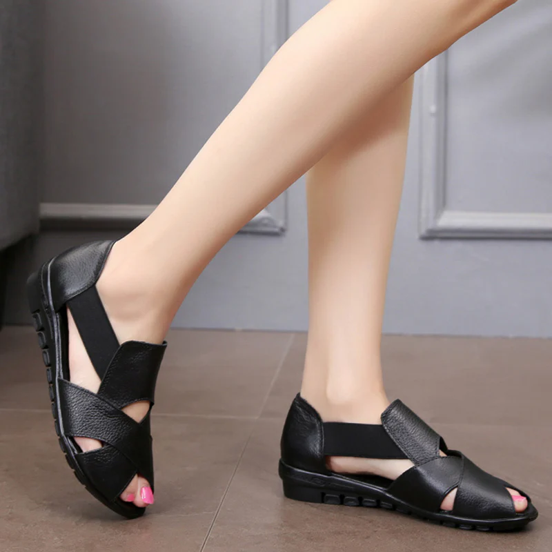 Jeralyn - Zeitlose Komfort-Ledersandalen - Image 5