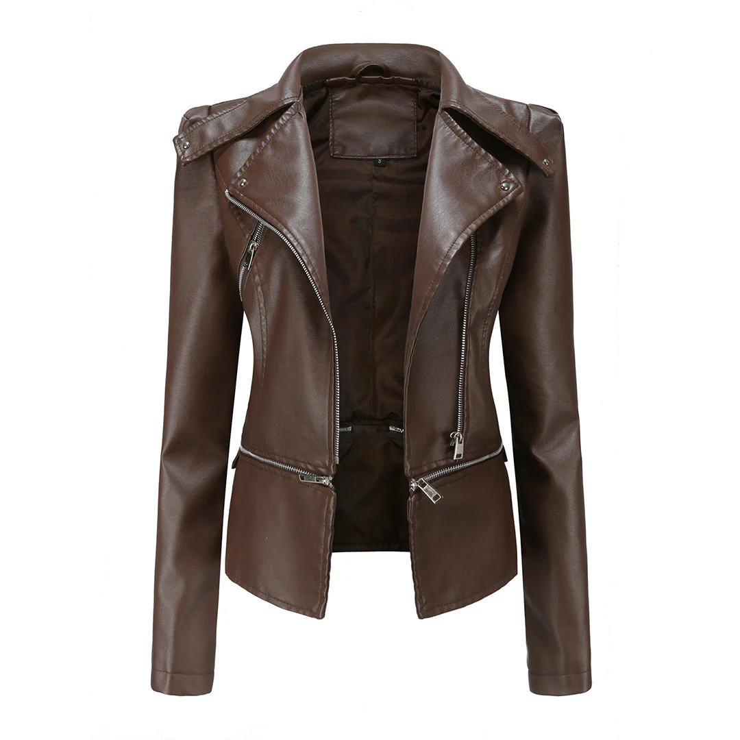 Jessika | Moderne Figurbetonte Bikerjacke - Image 2