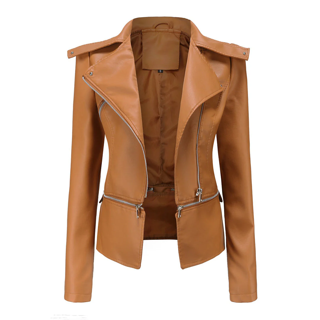Jessika | Moderne Figurbetonte Bikerjacke - Image 5