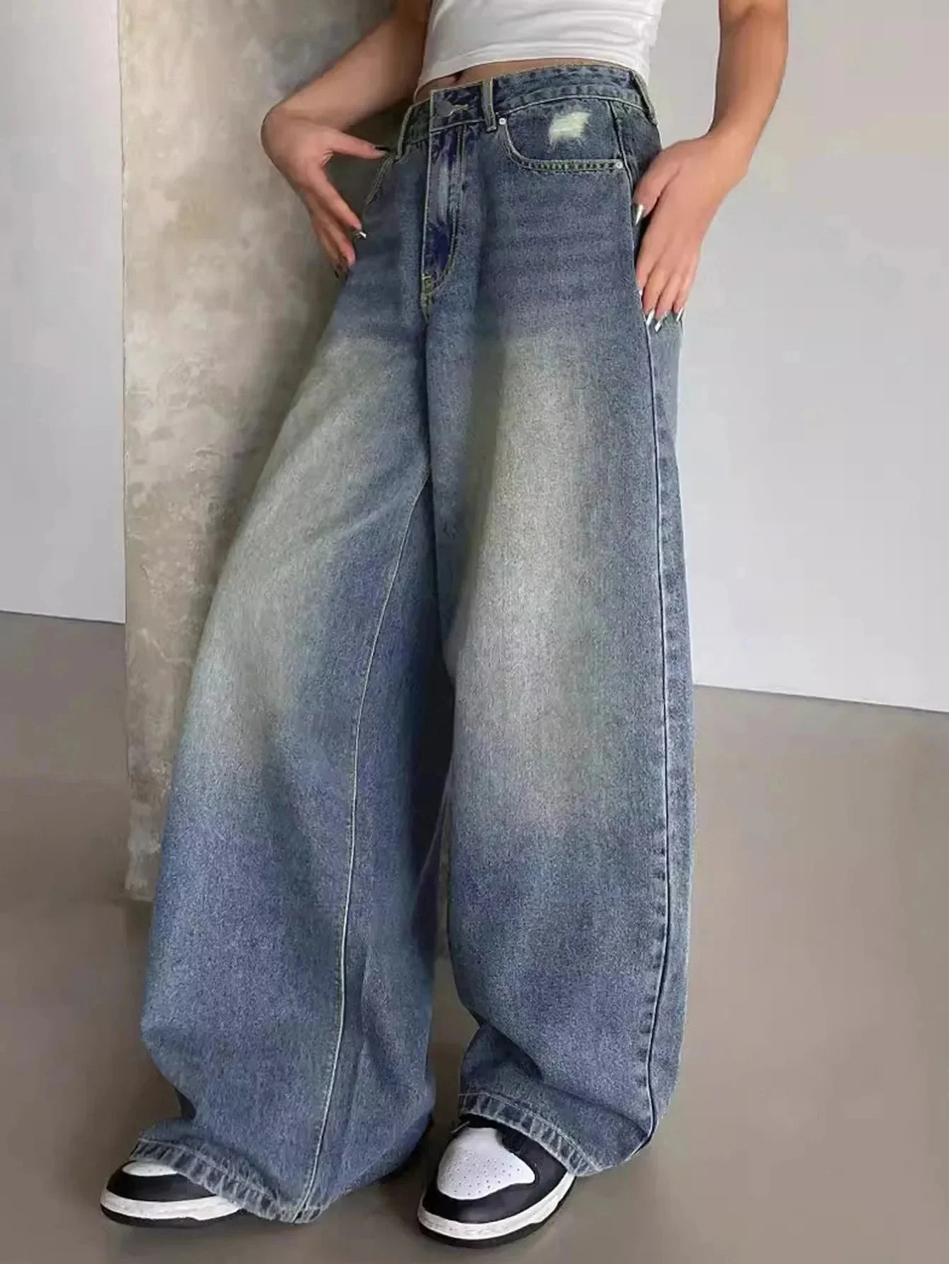 Jessika | Weite Baggy Jeans mit Mittelhohem - Image 6