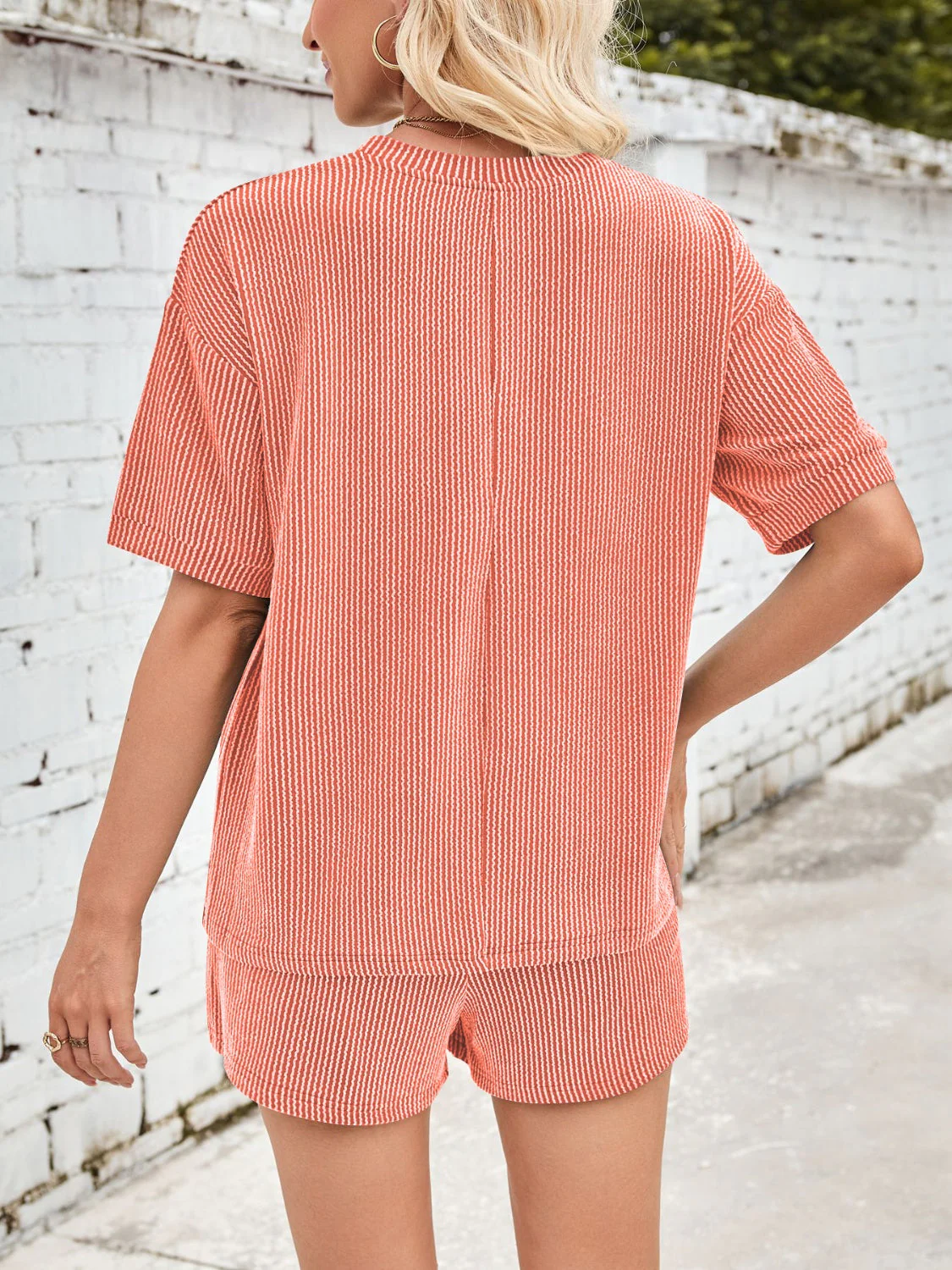 Jinte | Bequemes geripptes Loungewear-Set - Image 16