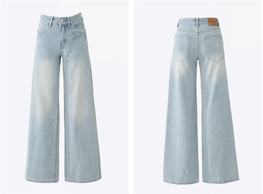 Jobelle Hochtaillierte Baggy Jeans - Image 3