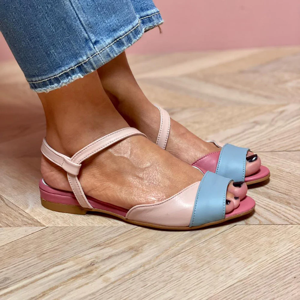 Johanna™ - Asymmetrische Pinke Sandalen - Image 3