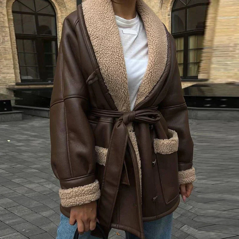 Johanna | Taillierte jacke mit Gürtel - Image 5