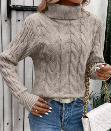 Johanna | Warmer pullover aus Baumwolle mit Rollkragen - Image 4