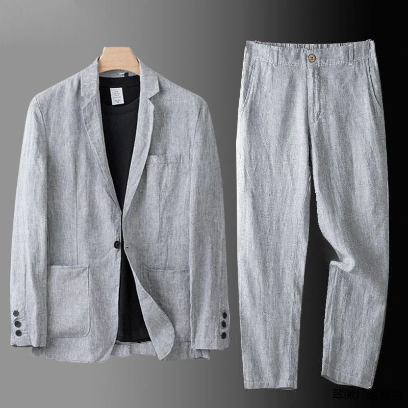 JOHANNES - SET BLAZER UND GERADE HOSE - Image 10