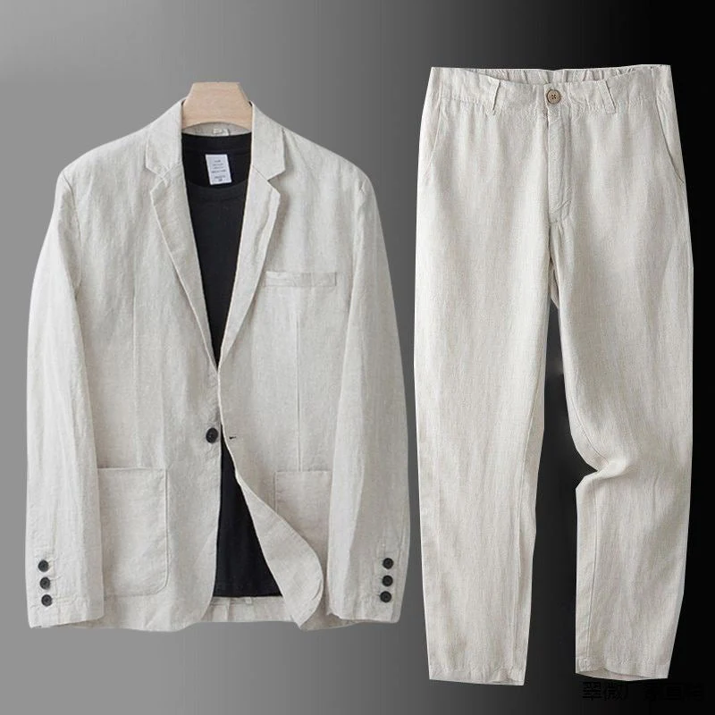 JOHANNES - SET BLAZER UND GERADE HOSE - Image 9