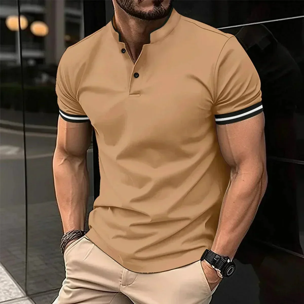 Jonas Stehkragen Polo Shirt - Image 2