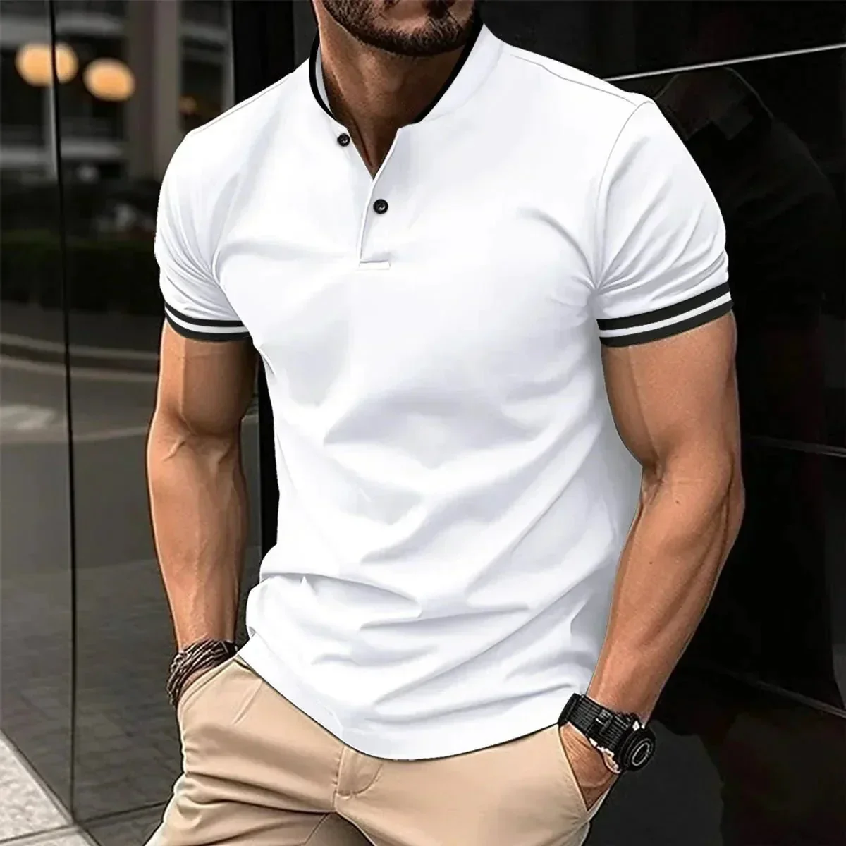 Jonas Stehkragen Polo Shirt - Image 3