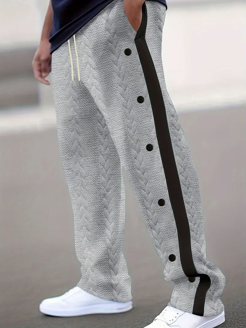 Jonass – Gestrickte Hose Mit Weitem Bein Und Seitlichen Knöpfen - Image 11