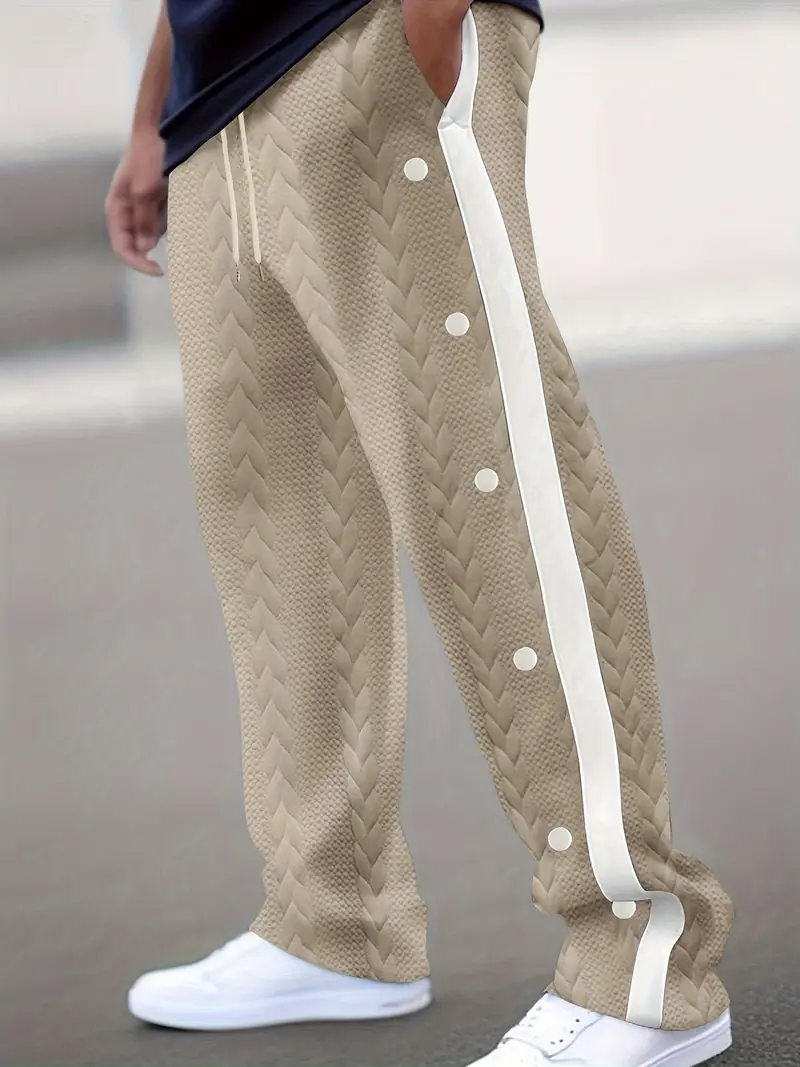 Jonass – Gestrickte Hose Mit Weitem Bein Und Seitlichen Knöpfen - Image 15