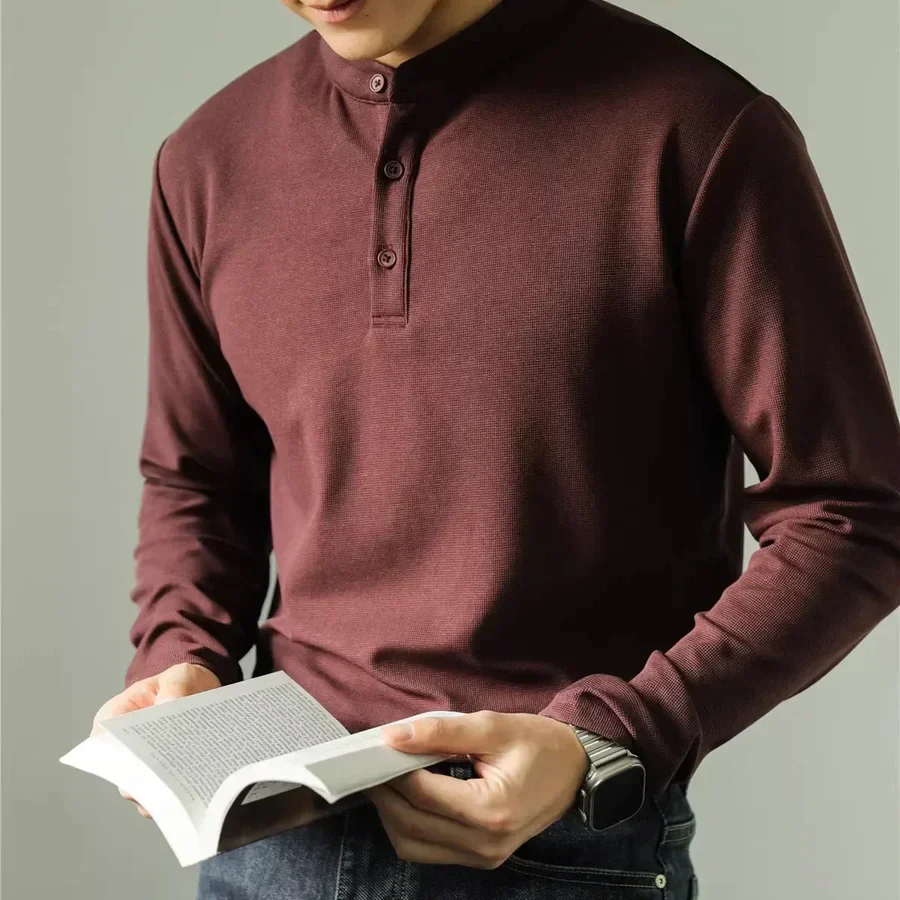 JORG - LANGÄRMELIGES T-SHIRT MIT HOHEM KRAGEN - Image 3