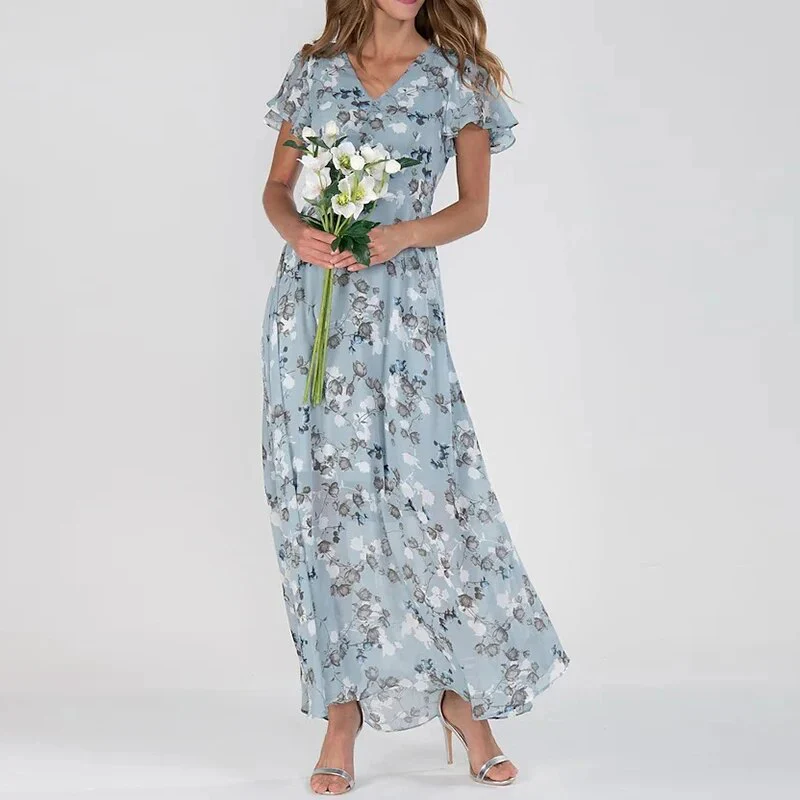 Josephine - Langes Sommerkleid mit floralem Muster - Image 5
