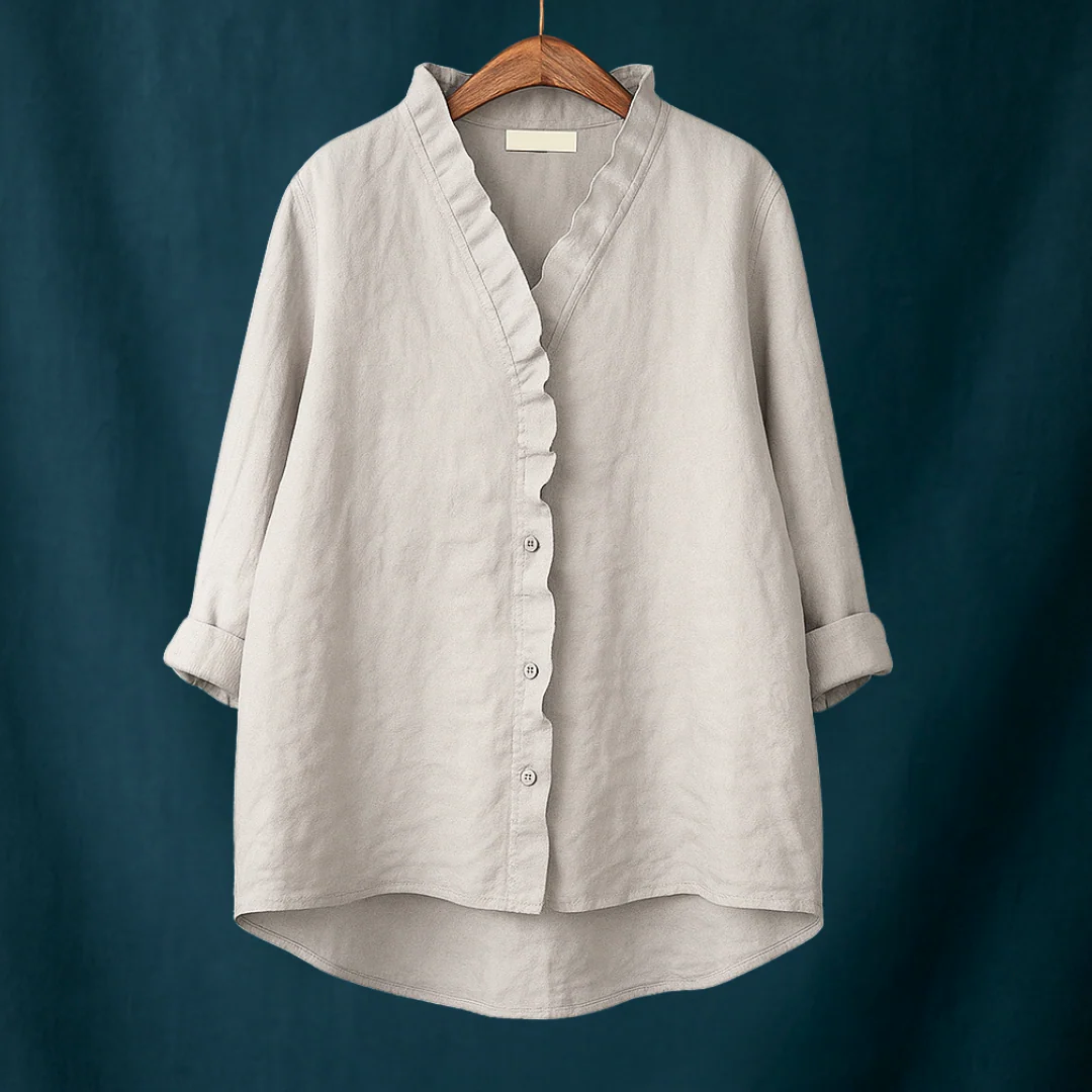 Joyce™ | Schlichte Bluse mit V-Ausschnitt - Image 7