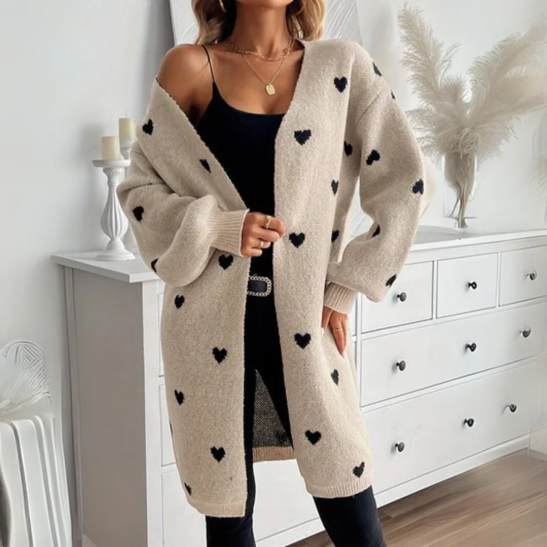 Julia | Cardigan mit Herzmuster - Image 2