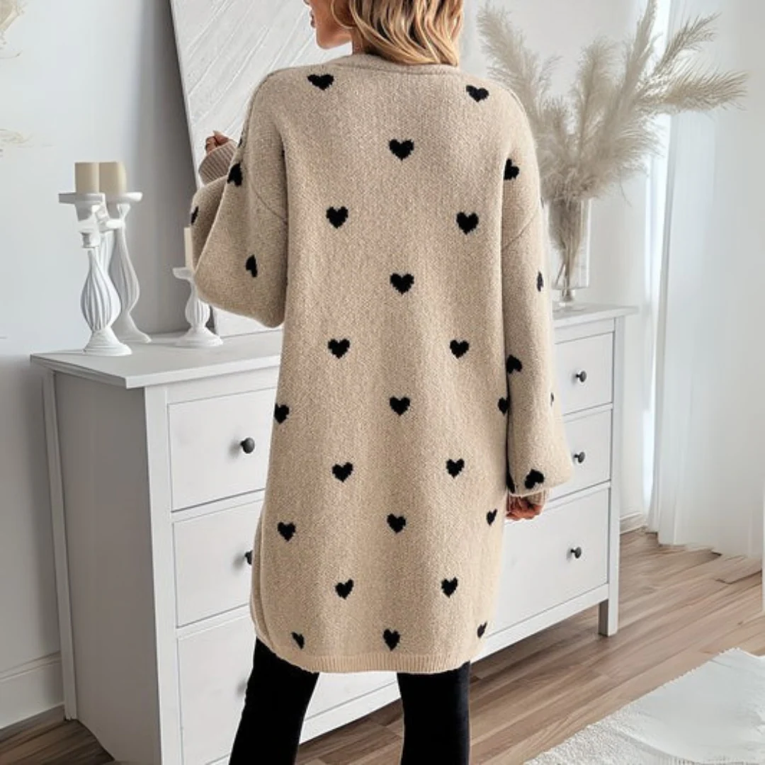 Julia | Cardigan mit Herzmuster - Image 3