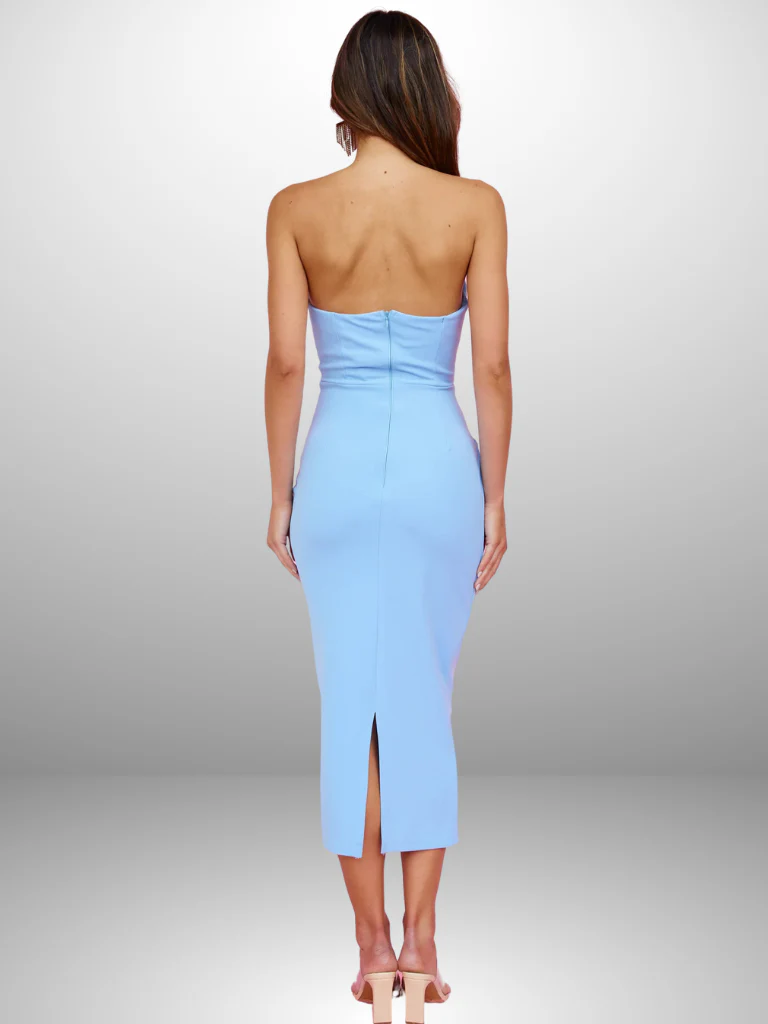 JULIETTA DRAPED MIDI DRESS - Image 4