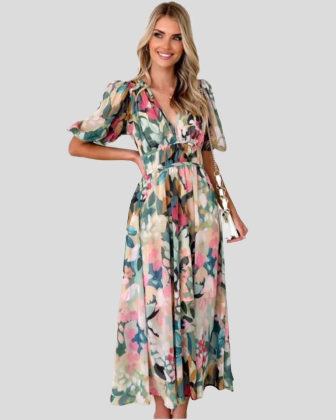 Juliette – Blumenmuster Midikleid für zeitlosen Alltagsstil - Image 5