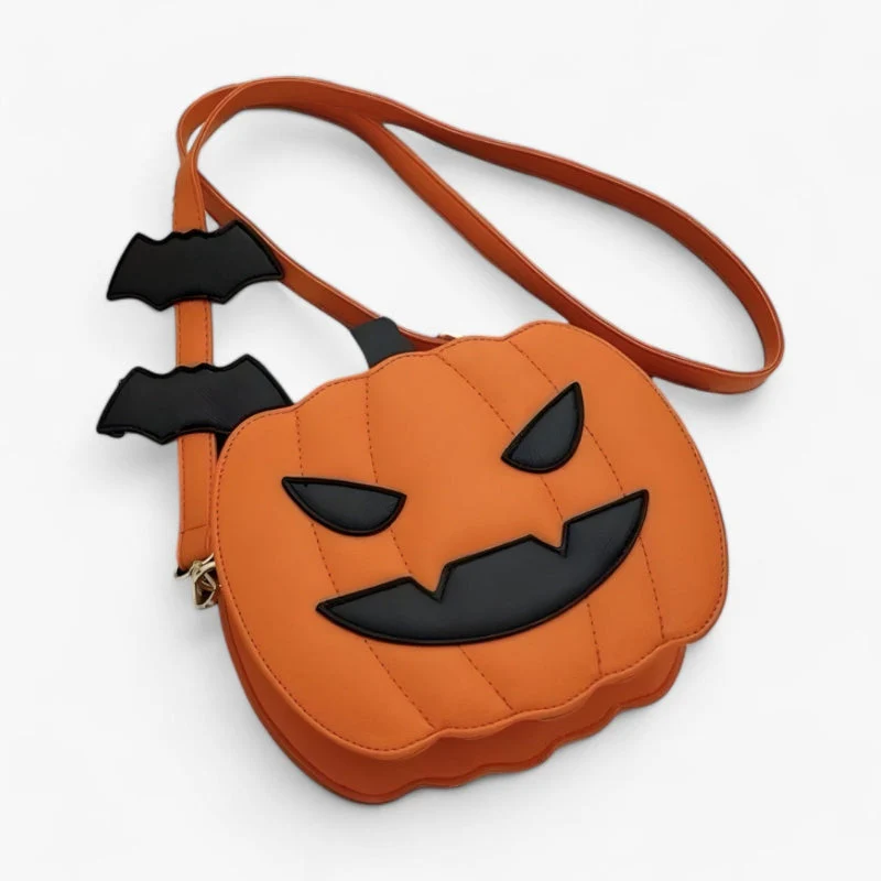 Juna Halloween Kürbis-Umhängetasche – Verstellbarer Riemen & festliches Design - Image 4