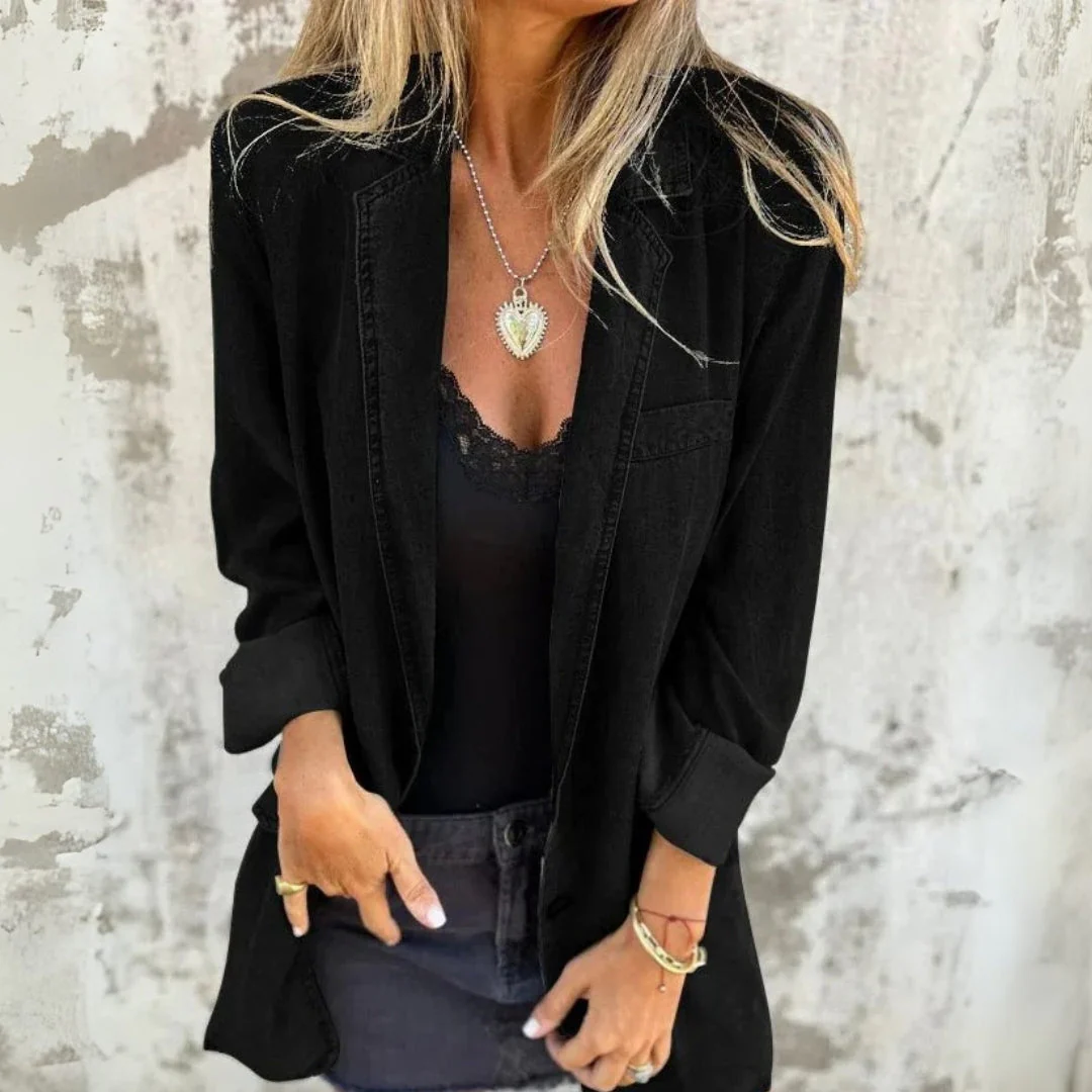 JUNA - OVERSIZE-BLAZER AUS DENIM - Image 5