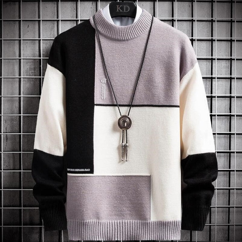 Junpyo - patchwork-pullover | wärmerer pullover - Image 6