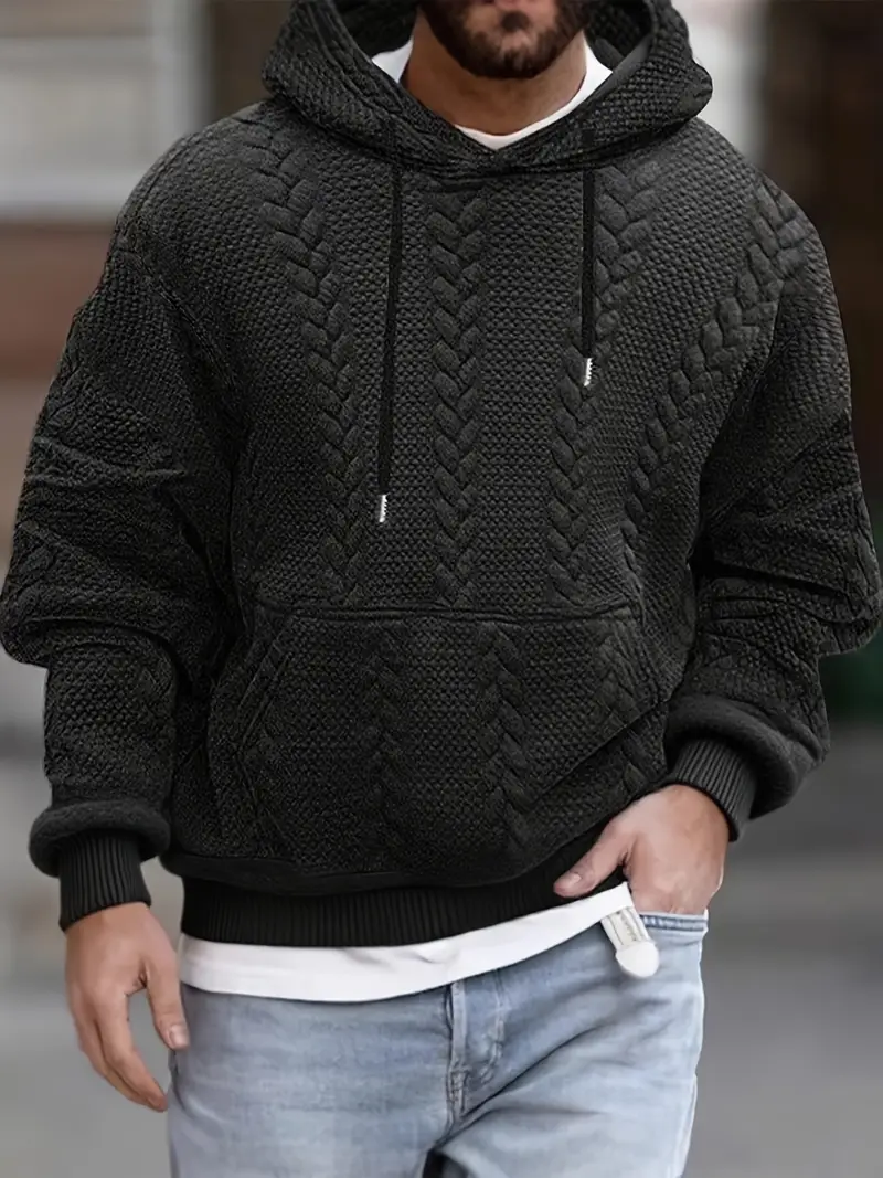 Justus – Langärmeliger Strickpullover Mit Kapuze - Image 5