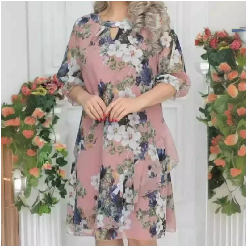 JUTTA - BLUMIGES KLEID AUS CHIFFON - Image 4