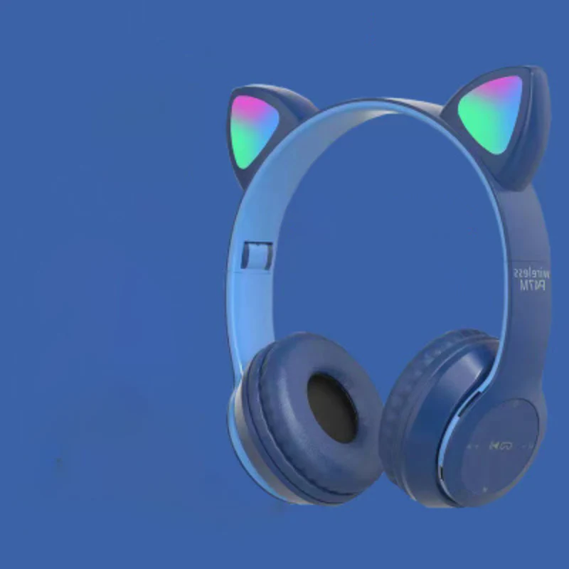 Kabellose LED Katzenohr-Kopfhörer mit Bluetooth und integriertem Mikrofonsteuerung - Image 3