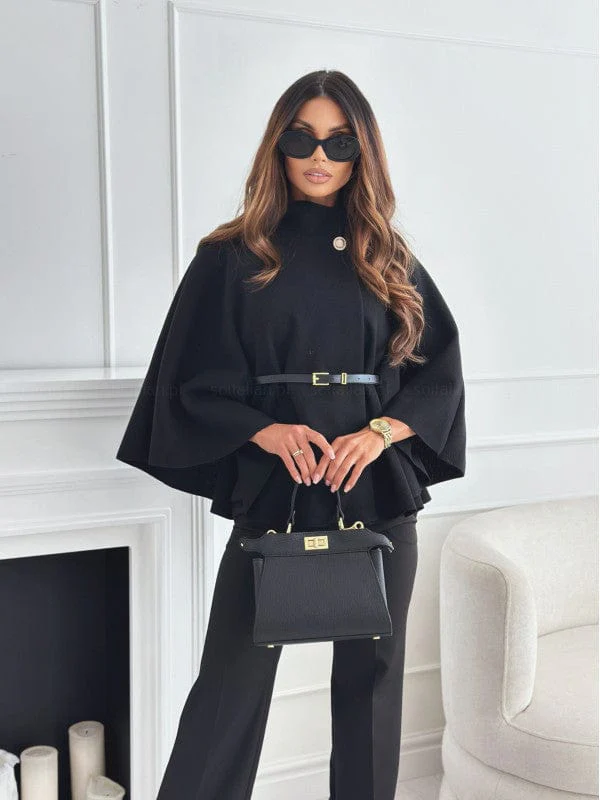 Kamila | Elegantes Wollcape für Frauen Übergang - Image 2