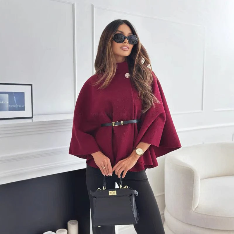 Kamila | Elegantes Wollcape für Frauen Übergang - Image 3