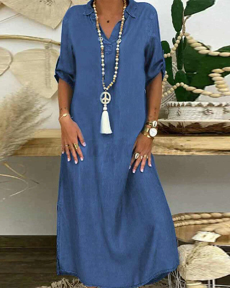 Kamila | Mühelos Stilvoll Damen Maxikleid - Image 2
