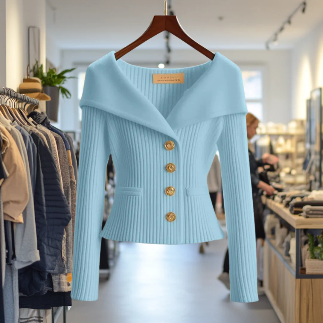 Kamilla - Schick Schließen Sie Strickjacke - Image 5
