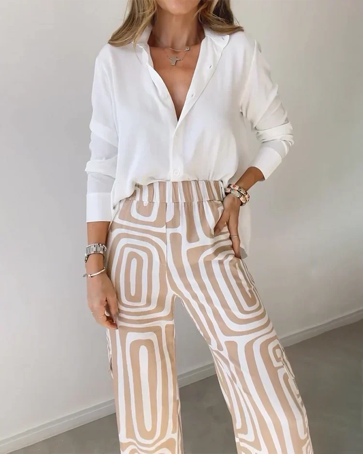 Kammay | Stilvolle Pantalon mit gratis Bluse & Gürtel - Image 2