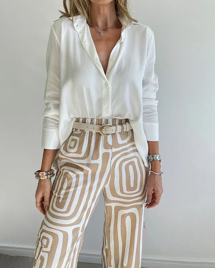 Kammay | Stilvolle Pantalon mit gratis Bluse & Gürtel - Image 3