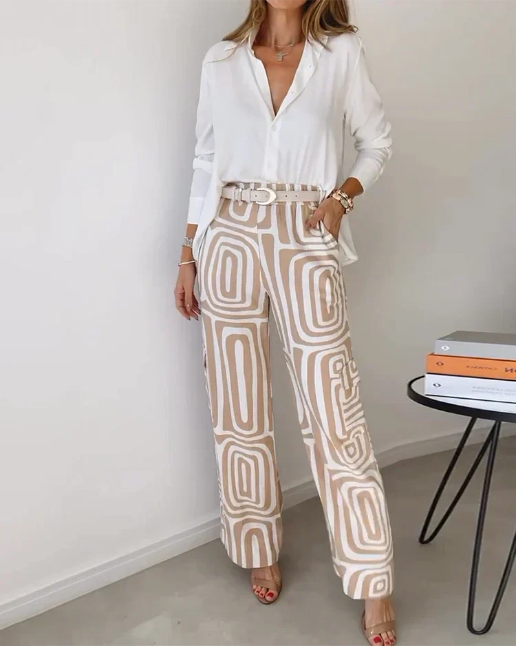 Kammay | Stilvolle Pantalon mit gratis Bluse & Gürtel - Image 4