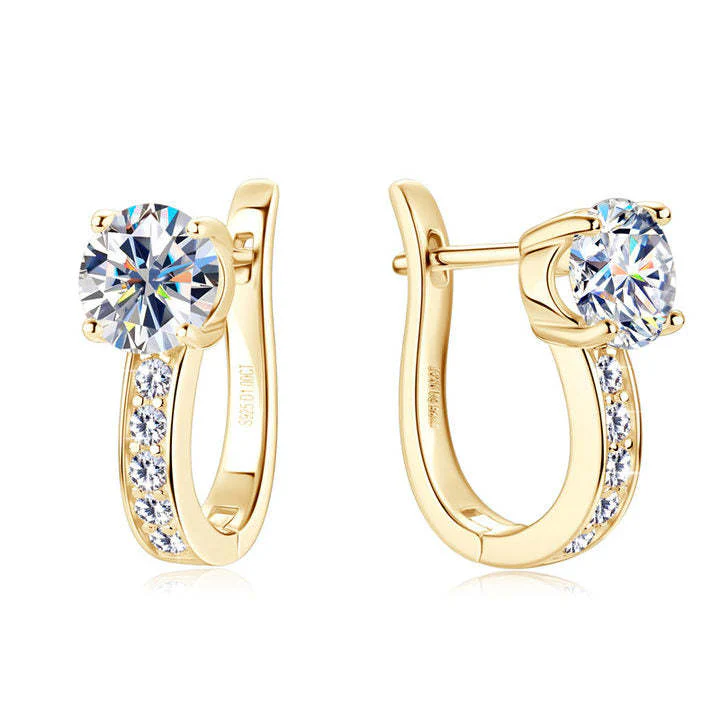 Kanal Gold Huggie Earrings