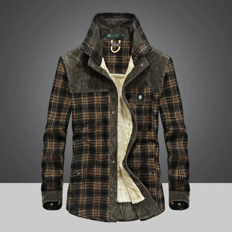 Karierte Vintage-Jacke für Herren | Winter