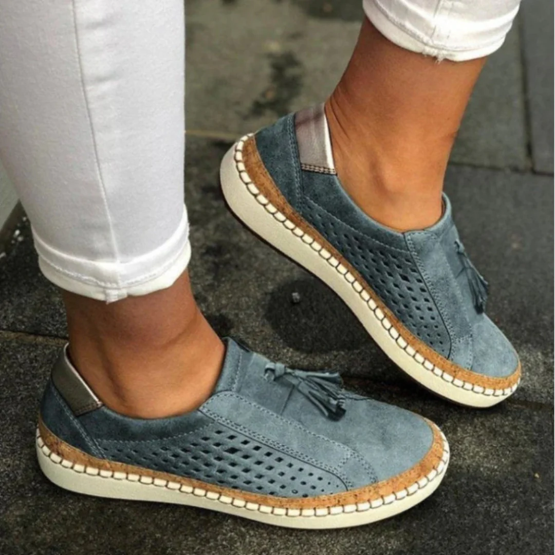 Karin | Damen Perforierte Slip-On Casual Sneakers - Image 4