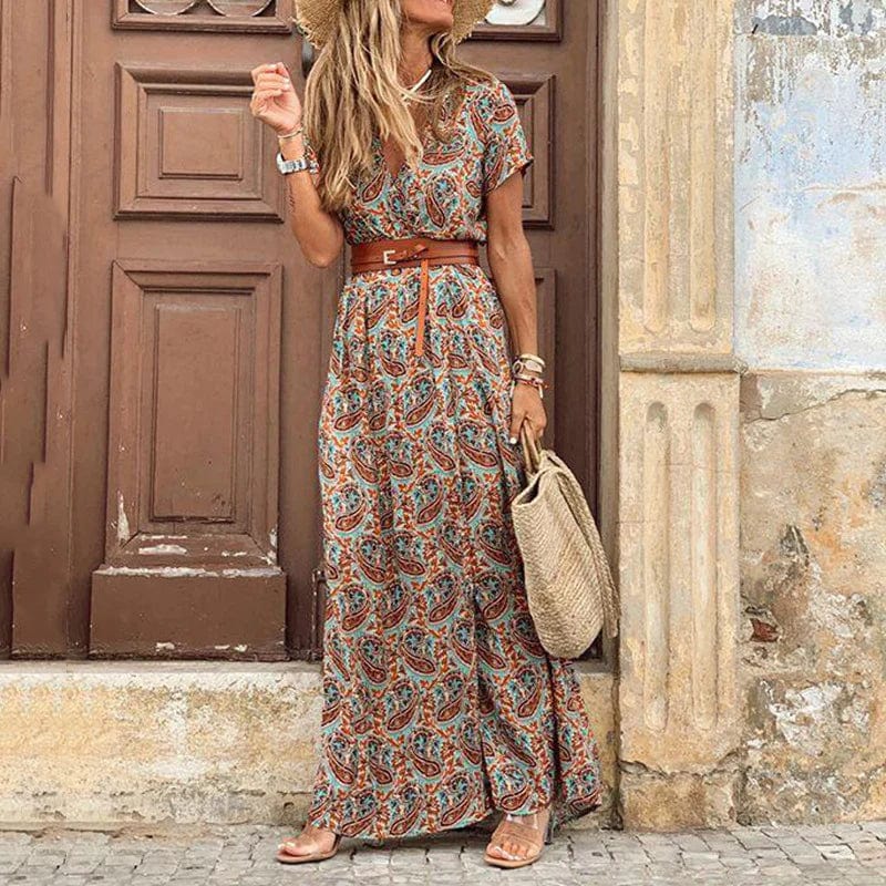 Karin™ | Elegantes Kleid im Ibiza-Stil - Inklusive Gürtel - Image 2
