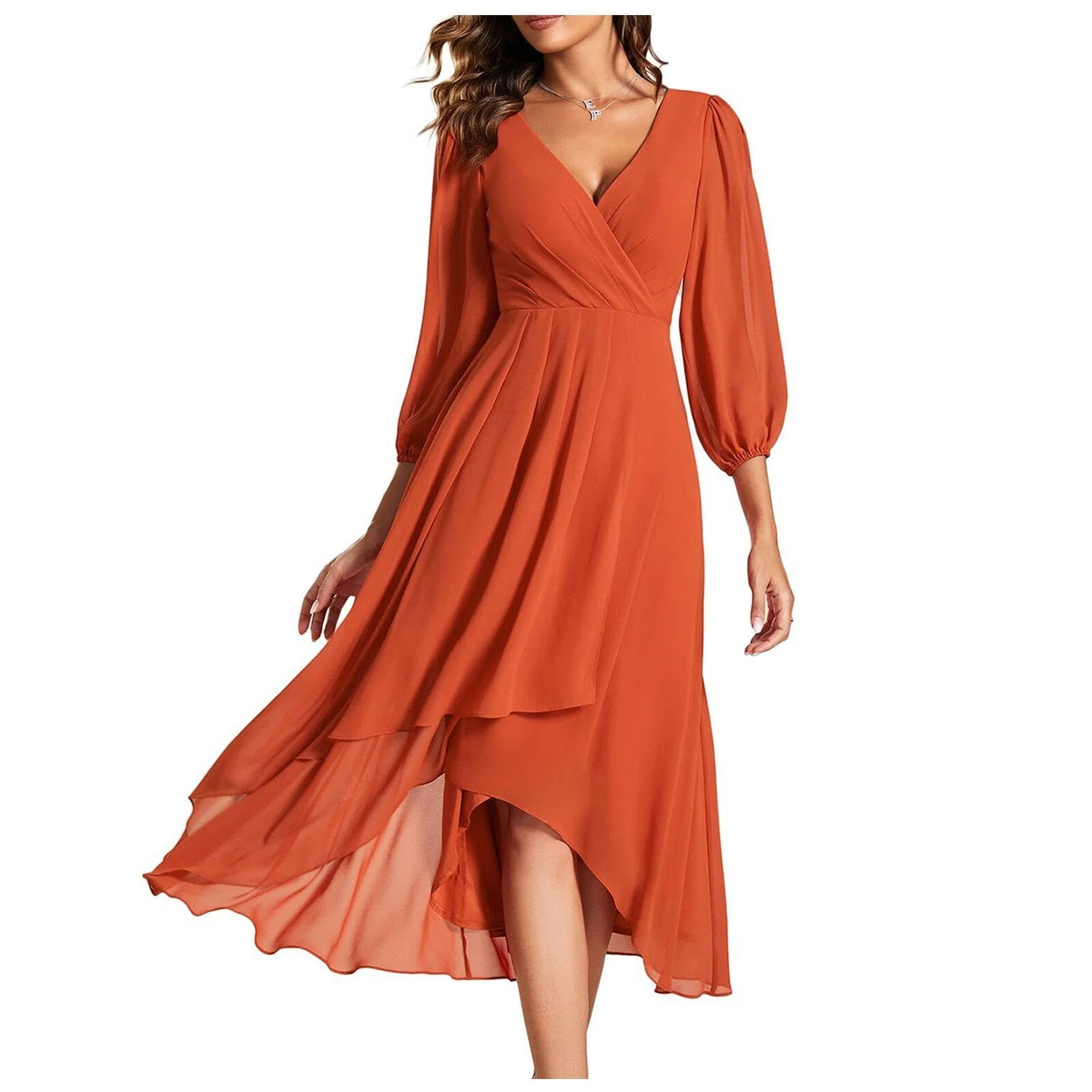 Karin™ | Elegantes Kleid mit V-Ausschnitt - Image 4