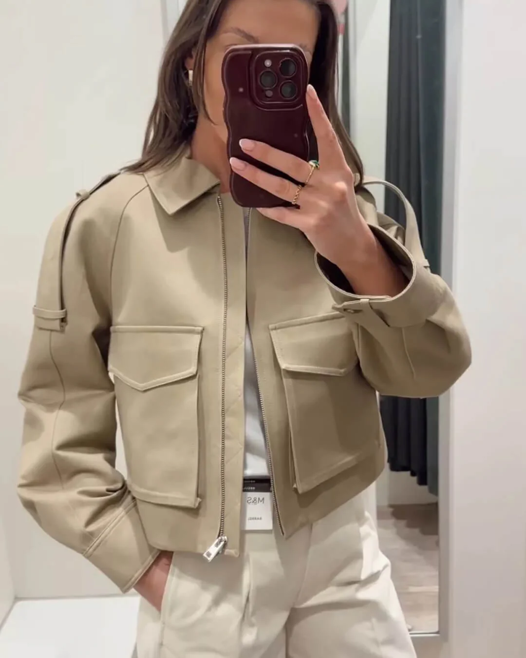 Karine | Kurz geschnittener Trenchjacke