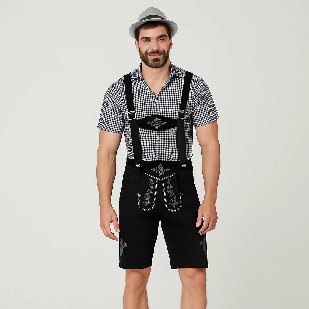 Karlo – Trachtenlederhose für Herren zum Oktoberfest - Image 2