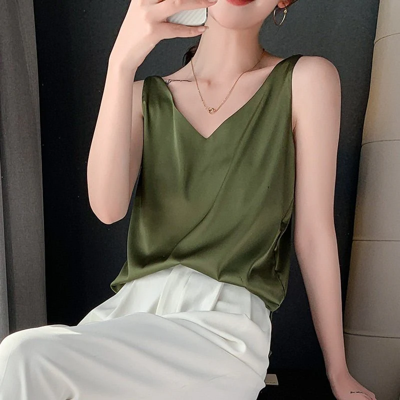 Karolin | atmungsaktives & bequemes Seiden Tanktop - Image 3