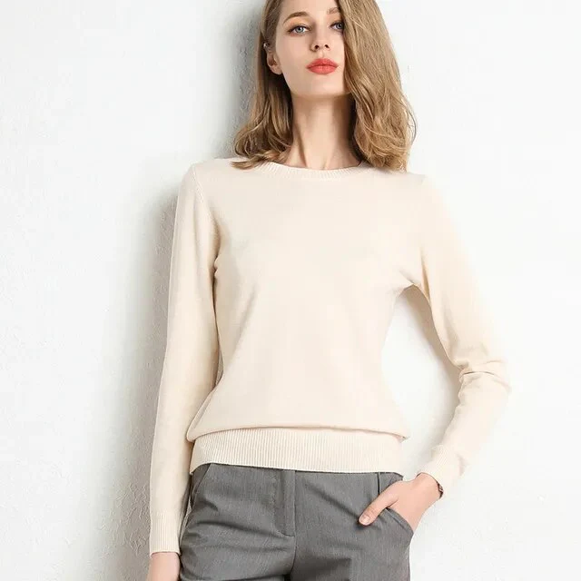 Kaschmir-Pullover für Frauen mit O-Ausschnitt - Image 10