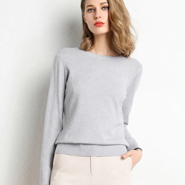 Kaschmir-Pullover für Frauen mit O-Ausschnitt - Image 12