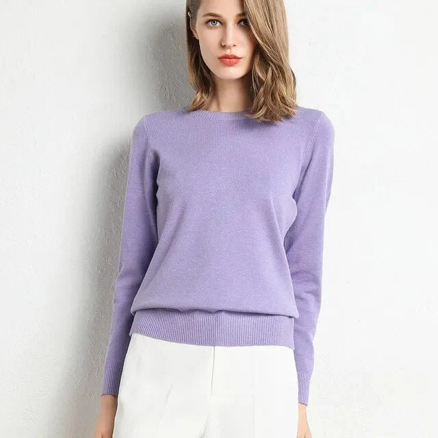 Kaschmir-Pullover für Frauen mit O-Ausschnitt - Image 14
