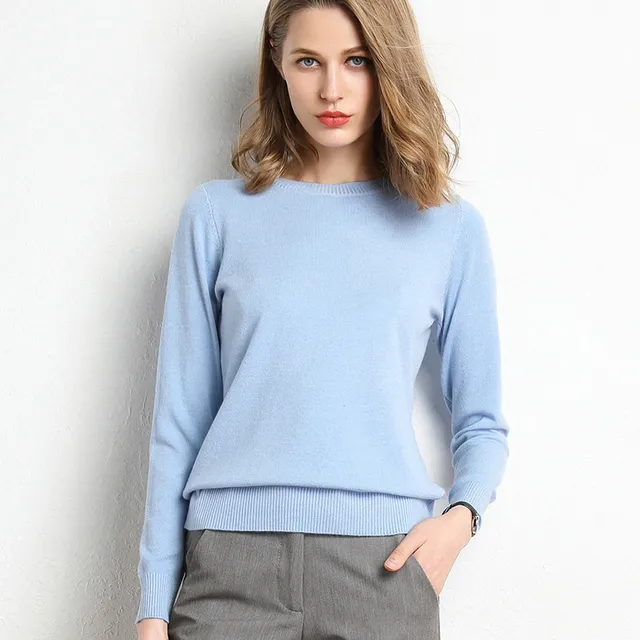 Kaschmir-Pullover für Frauen mit O-Ausschnitt - Image 7